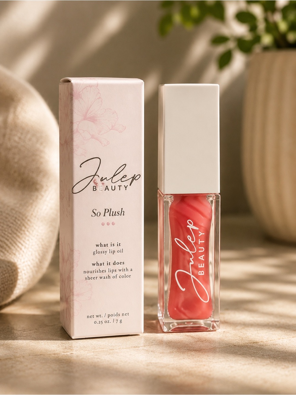 Julep So Plush Glossy Lip Oil - Rosy Glow